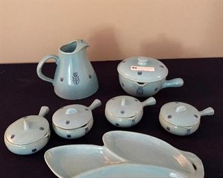 USA Blue Tulip Cronin pottery