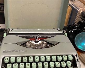 Green Hermes Rocket Typewriter (Western Germany)