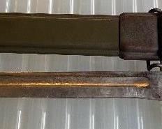 Short Model Garand Bayonet and Scabbard (Chromed)