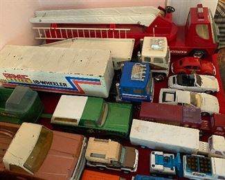 Nylint Fire Truck and Diecast/Pressed Steel Vehicles