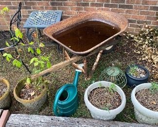 Planters/Wheelbarrow