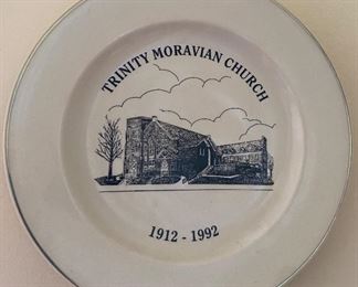 Trinity Moravian Church Plate 
