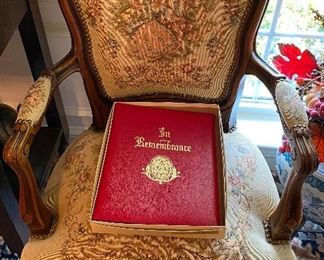 Pair of Needlepoint Back and Cushion Chairs