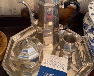 Vintage Williamsburg Pewter Tea Service