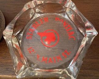 Old Pontiac Advertising Ashtray (Small Chip)