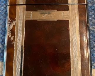 Art Deco Cigarette Lighter and Case Combo