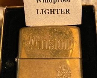 Brass Winston Zippo Lighter