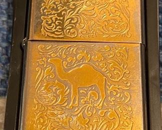 Etched Camel Zippo Lighter