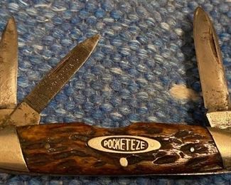 Old Robeson-Shuredge Pocketeze Bone Handle Knife