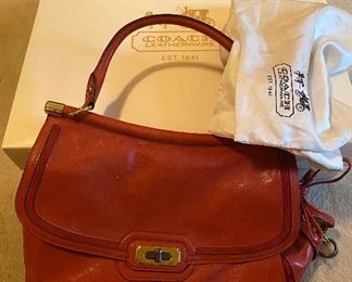 Coach Purse with Box and Dust Bag