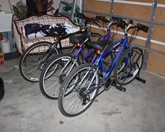 Bicycles & rack