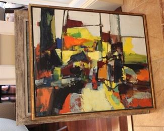 Abstract art oil painting