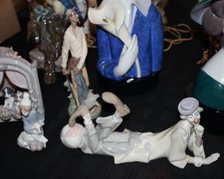 Lladro Clown Laying Down with a Beach ball