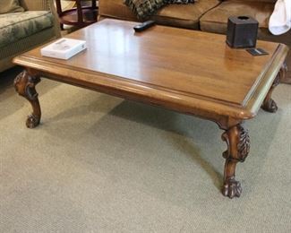 Paw foot coffee table
