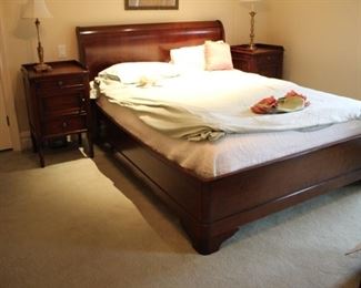 Queen sleigh bed (mattress not for sale)