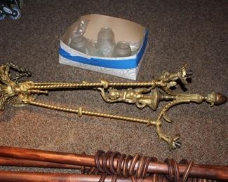 Bronze cherub celiing fixture