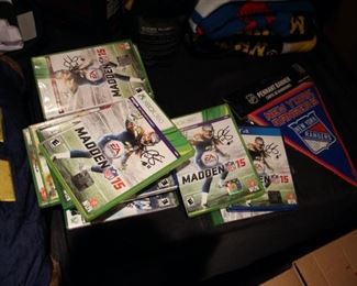 Eli Manning signed xbox games