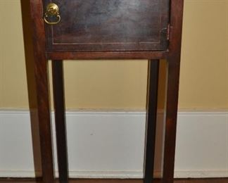 1780-1790 Mahogany Bedside Stand, English or American