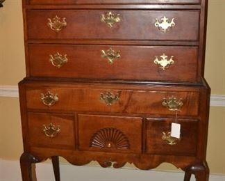 1760-1780 Cherry Highboy, New England
