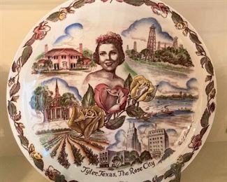 Tyler, Texas history plate created by Paul L. Davidson