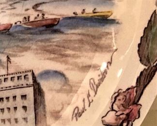 Tyler, Texas history plate created by Paul L. Davidson