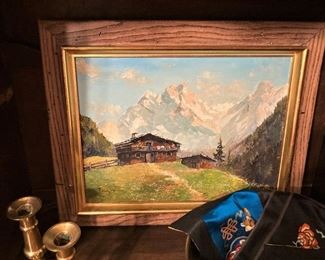 Swiss Alps scene