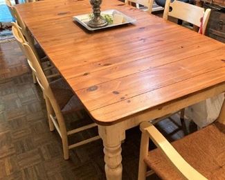 4 straight chairs and 2 host chairs