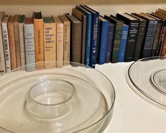 Books; serving pieces