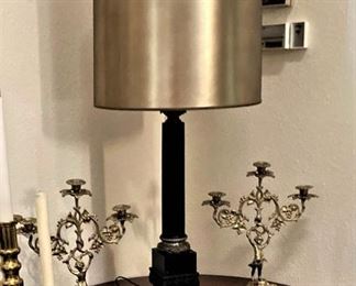 Lamp; candle holders