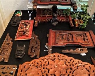 Intricate Asian carvings