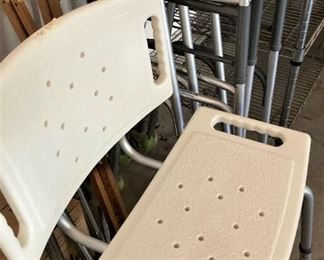 Shower chair; walkers