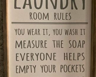 Laundry Room Rules