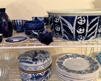 Blue & white selections