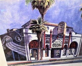 Framed art of The Golden Bear Restaurant