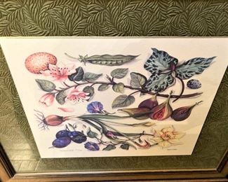 Numbered and signed framed art by Susan Welsh 191/500