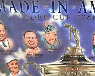The Ryder Cup Team Captains framed poster