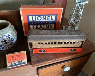 Lionel trains in boxes (1950's)