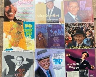 huge Sinatra lp collection