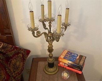 Pair of candelabra lamps