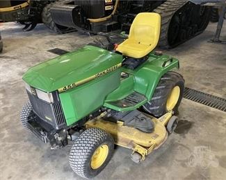 Just added. Like new condition John Deere 455 diesel lawnmower 60” cut