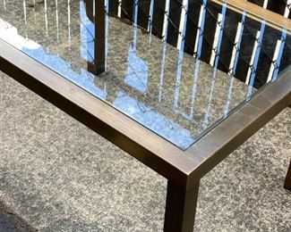 B012 Metal And Glass Table