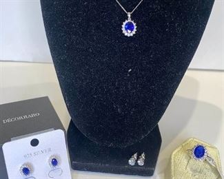 K003 Deco Raro Lady Dianas Royal Engagement Jewelry Set