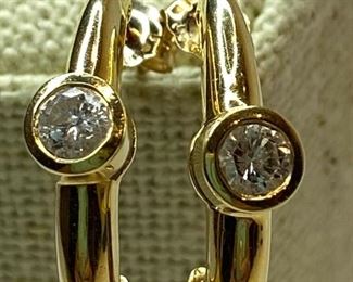 K008 14k Diamond Earrings