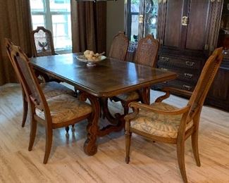 French parquet dining table