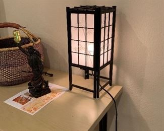 square windowpane lamp