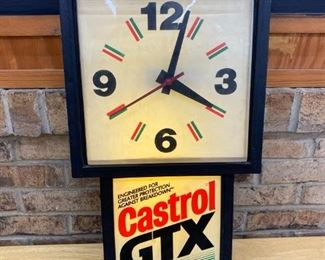 Castrol Advertising Clock