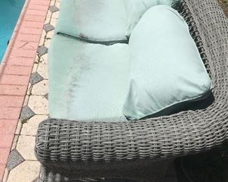 Martha Stewart Wicker Sofa