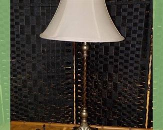 Candlestick Lamp with Shade
