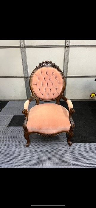 Victorian Lady & Gent Parlor Chairs