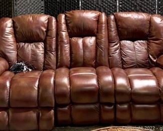 La Z Boy Maveirck Leather Power Reclining Sofa